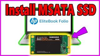 How To Install MSATA SSD With Window 10 On Hp Elitebook Folio 9470m i5 3437u [upl. by Akselav]