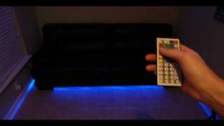 LED Under Couch Lighting How to make your couch modern [upl. by Aleakam]