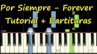 POR SIEMPRE Evan Craft Piano Tutorial FOREVER Kari Jobe  Partitura PDF Sheet Music Midi [upl. by Roosnam]