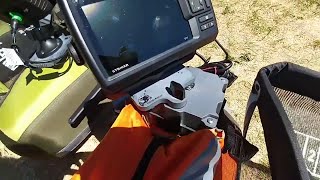 Amazing Fish Finder Mounts for your Fish Cat or Cumberland float tube [upl. by Inaflahk]