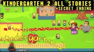 Kindergarten 2 All Stories  Secret Ending Full Playthrough  Longplay  Walkthrough no commentary [upl. by Allyson]