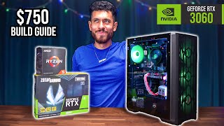 Build the Best RTX 3060 Gaming PC for 750  2024 [upl. by Siahc]