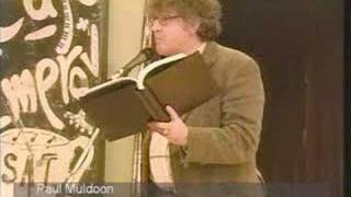 Paul Muldoon at Cafe Improv [upl. by Yaras695]