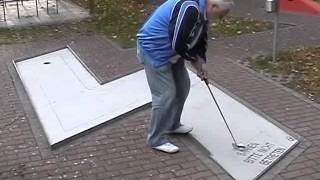 Minigolf professionell Europameister Hubert Bayer in Schweinfurt [upl. by Sharpe481]