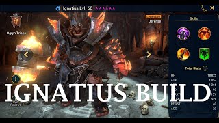 Ignatius Build  Raid Shadow Legends [upl. by Malchus]