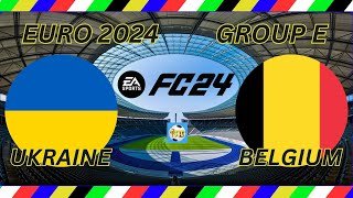 EAFC24  EURO24  Ukraine vs Belgium  Group Stage germandeutsch [upl. by Llenyl670]