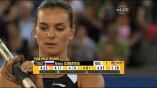 Isinbayeva with new world record  from Universal Sports [upl. by Ayote]