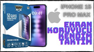 iPhone 15 Pro Maxe Buff 5D Glass Ekran Koruyucu Taktım [upl. by Pazit]