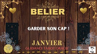 ♈️🔮BELIER JANVIER 2024💌 GARDER SON CAP 🌸message pour toibelierjanvier2024 [upl. by Yt734]