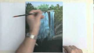 Painting A Waterfall With Acrylics [upl. by Georgiana]