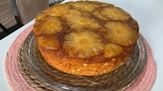 BOLO DE ABACAXI CARAMELIZADO 🍍 muito fácil de fazer 🍍 [upl. by Starinsky]