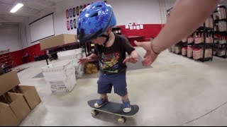 2 YEAR OLD SKATEBOARDER SHREDS [upl. by Chassin798]