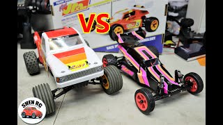 Losi mini Jrxt VS Jrx2 buggy unboxing and comparison [upl. by Eelano]