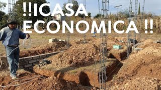 CASA ECONÓMICA PROGRESIVA TRABAJOS DE CIMENTACIÓN [upl. by Dranel]