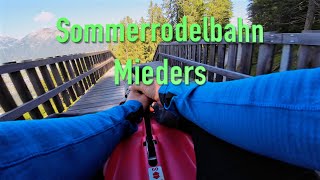 Sommerrodelbahn Mieders  Beinahe Auffahrunfall [upl. by Gabie]