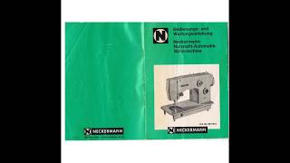 Manual Neckermann Brillant Automatik 867934 Nähmaschine Sewing machine Швейная машина Instruction [upl. by Eahsel900]