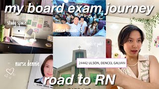 MY NURSING BOARD EXAM JOURNEY 📖 ROAD TO RN reality of passing a licensure exam in the philippines [upl. by Eyaj]