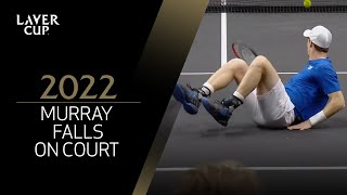 Murray Wins Point Despite Fall  Laver Cup 2022 [upl. by Avir215]