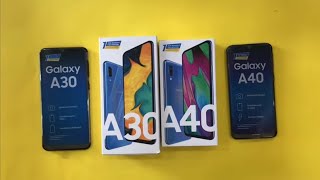 Samsung Galaxy A30 vs Samsung Galaxy A40 [upl. by Pascia]