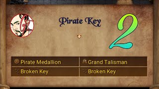 Pirate Key Crafting part2Pirate Medallion Broken KeyGrand Talisman Location in treasure of Nadia [upl. by Eelyme]