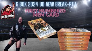 Part 1 6 Box 2024 Upper Deck AEW Box Break [upl. by Ulrike]