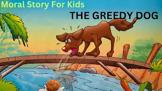 The Greedy Dog Story in English  Moral Stories for Kids [upl. by Nauqal]