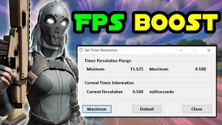 ✅ Timer Resolution Fortnite  Boost Your FPS and Lower Ping [upl. by Bartolome]