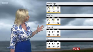 Carol Kirkwood  BBC Weather 20Aug2024 [upl. by Sabra920]