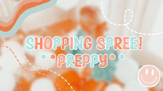 100 robux SHOPPING SPREE PREPPY [upl. by Annawit]