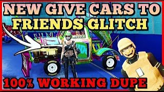 WORKING NOW NEW GIVE CARS TO FRIENDS GLITCH GTA5 FACILITY GCTF GTA V CAR DUPE [upl. by Eleonora]