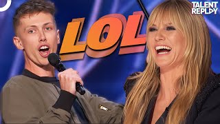 Cam Bertrand Cracks Up AGT Judges  Americas Got Talent [upl. by Blankenship171]