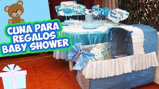 Como hacer una CUNA PARA REGALOS BABY SHOWER 🍼 DIY [upl. by Krall]