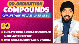 Lec 6  Coordination Compounds Chelation Effect  CSIRNETJRF  GATE  JAM [upl. by Miahc]