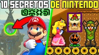 10 Secretos en Videojuegos de Nintendo que NO Debimos Descubrir ft N Deluxe [upl. by Lionel]