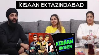 Kisan Anthem  Mankirt  Jass Bajwa  Dilpreet  Jordan  Afsana  More  REACTION [upl. by Sllew392]