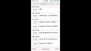 How to Access the List View in Calendar App for iOS 7 on the iPhone [upl. by Jacklyn]