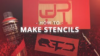 How to make spray paint stencils Quick amp Easy [upl. by Anieral243]