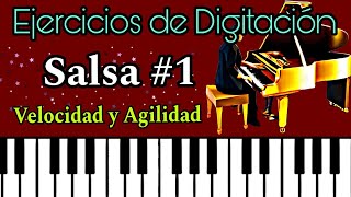 PIANO SALSA EJERCICIOS DE DIGITACÓN [upl. by Eceer]