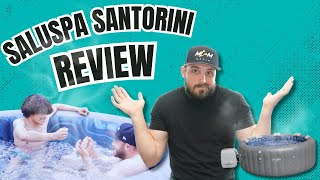 SaluSpa Santorini Inflatable Hot Tub Review [upl. by Tloh]