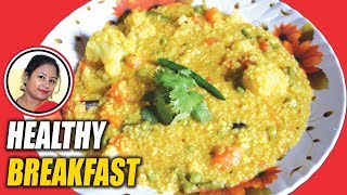 হেলদি ব্রেকফাস্ট রেসিপি  Dalia Khichuri Recipe Bengali  Healthy Breakfast  Shampas Kitchen Ep 12 [upl. by Sabine]