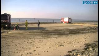 Brandweer oefent op stranden Vlissingen en Westkapelle [upl. by Blasien]