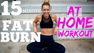 15min FAT BURNER  AT HOME FULL BODY WORKOUT [upl. by Bowen]