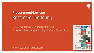 Restricted Tendering from Procurement Lexicon [upl. by Ellienad607]