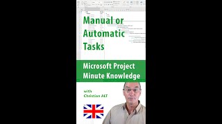 MS Project 2019 ● Manual or Automatic Task Mode ● Minute Knowledge [upl. by Irodim246]