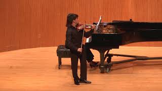 PreCollege Division Sean Mori and Mihyun Kim perform quotFour Pieces for Violin and Piano Op 17quot [upl. by Rockey]