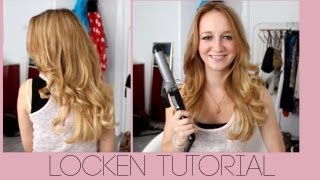 LOCKENTUTORIAL  OUTTAKES  Große Locken mit dem Lockenstab [upl. by Eemaj]