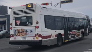 RTL Longueuil 2021 Novabus lfs HEV Hybrid Quick Ride on 22012 on Route 32 to DiX30 [upl. by Yelats147]