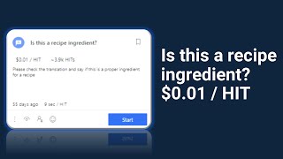 Is this a recipe ingredient 001  HIT  UHRS QUALIFICATION ANSWERS  uhrs  clickworker [upl. by Meibers1]