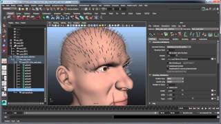 Using XGen to create hair Maya 2014  Part 1 Basic hair [upl. by Carine]