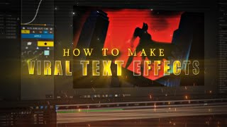 How to make VIRAL TEXT EFFECTS I After Effects Tutorial [upl. by Tsenre]